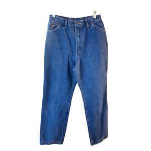 Vintage Wrangler Medium Wash High Waist Straigh Leg Jeans Sz 14 30W X 29L